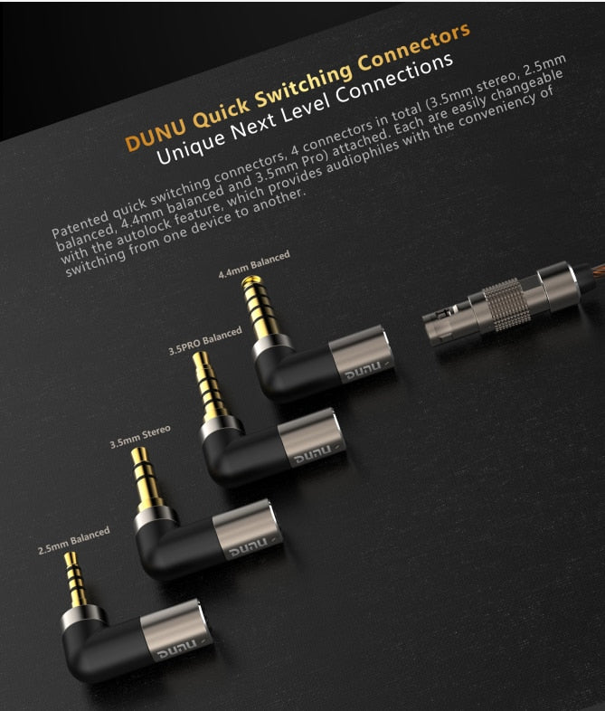 Patented Quick-switch Modular Plug Applicable to DK4001 / DK3001pro / DK2001 / The 17th / Lyre / Chord / NOBLE / HULK